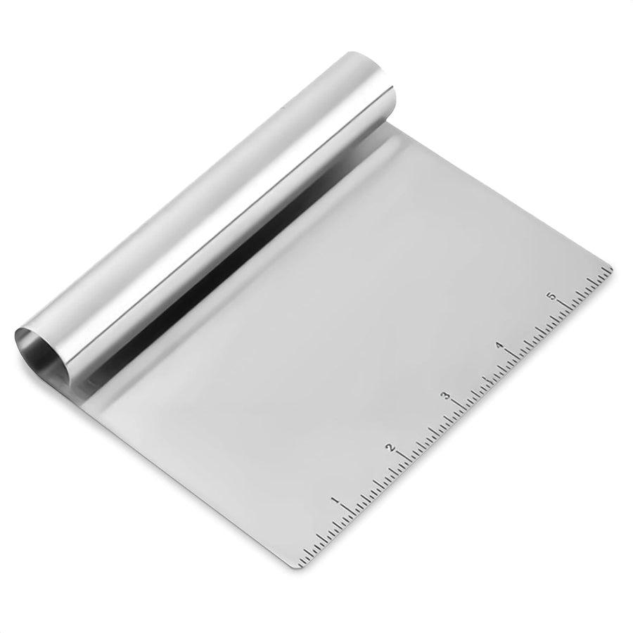 Stainless Steel Dough Scrapper with Closed Handle 13 x 11 1pc