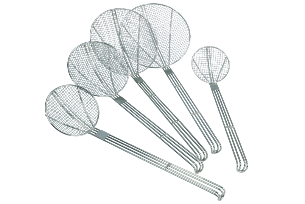 Stainless Steel Skimmer Wire Extra Strong  Handle 36 Cm Dia.14 Cm