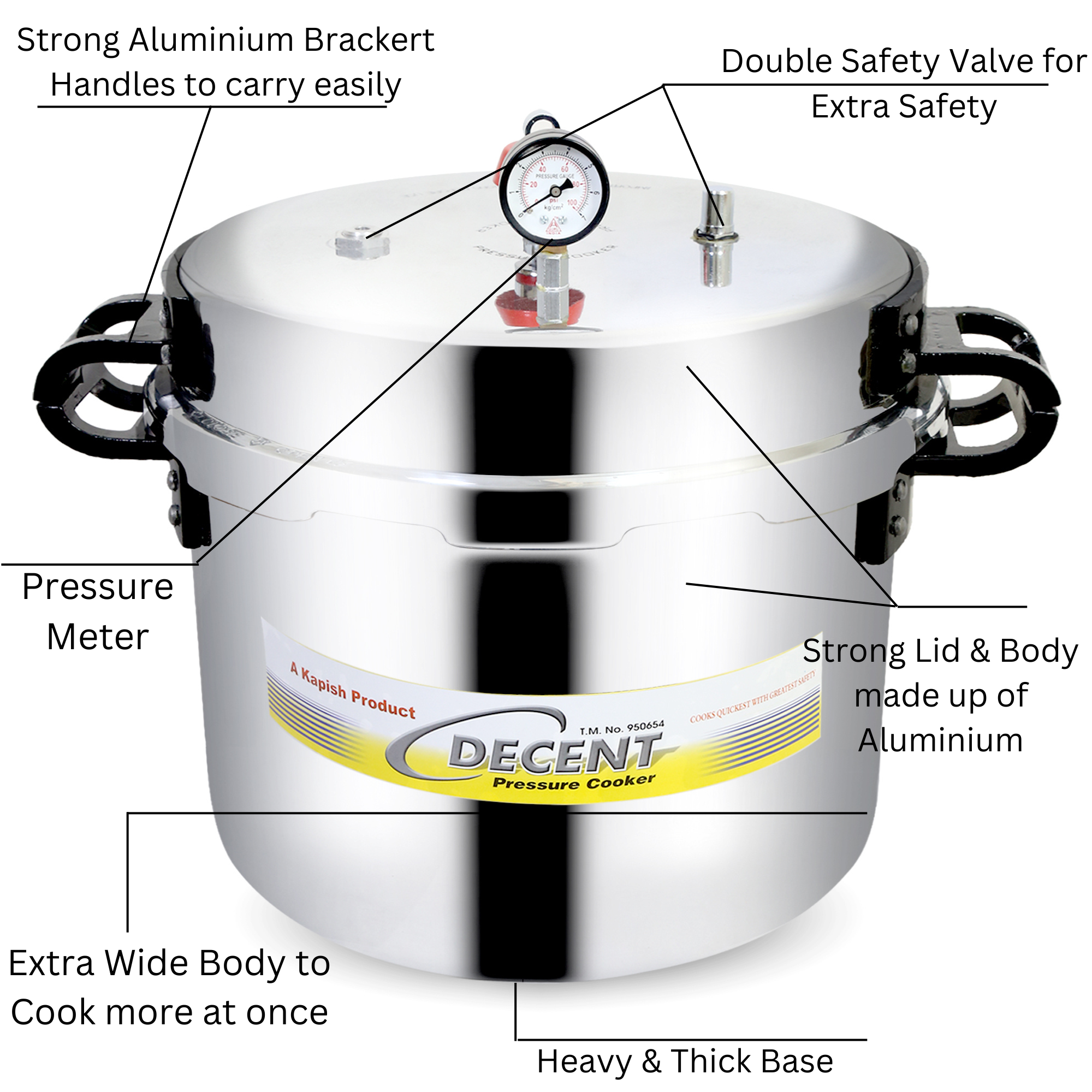 Outer Lid Pressure Cooker 100 LTR
