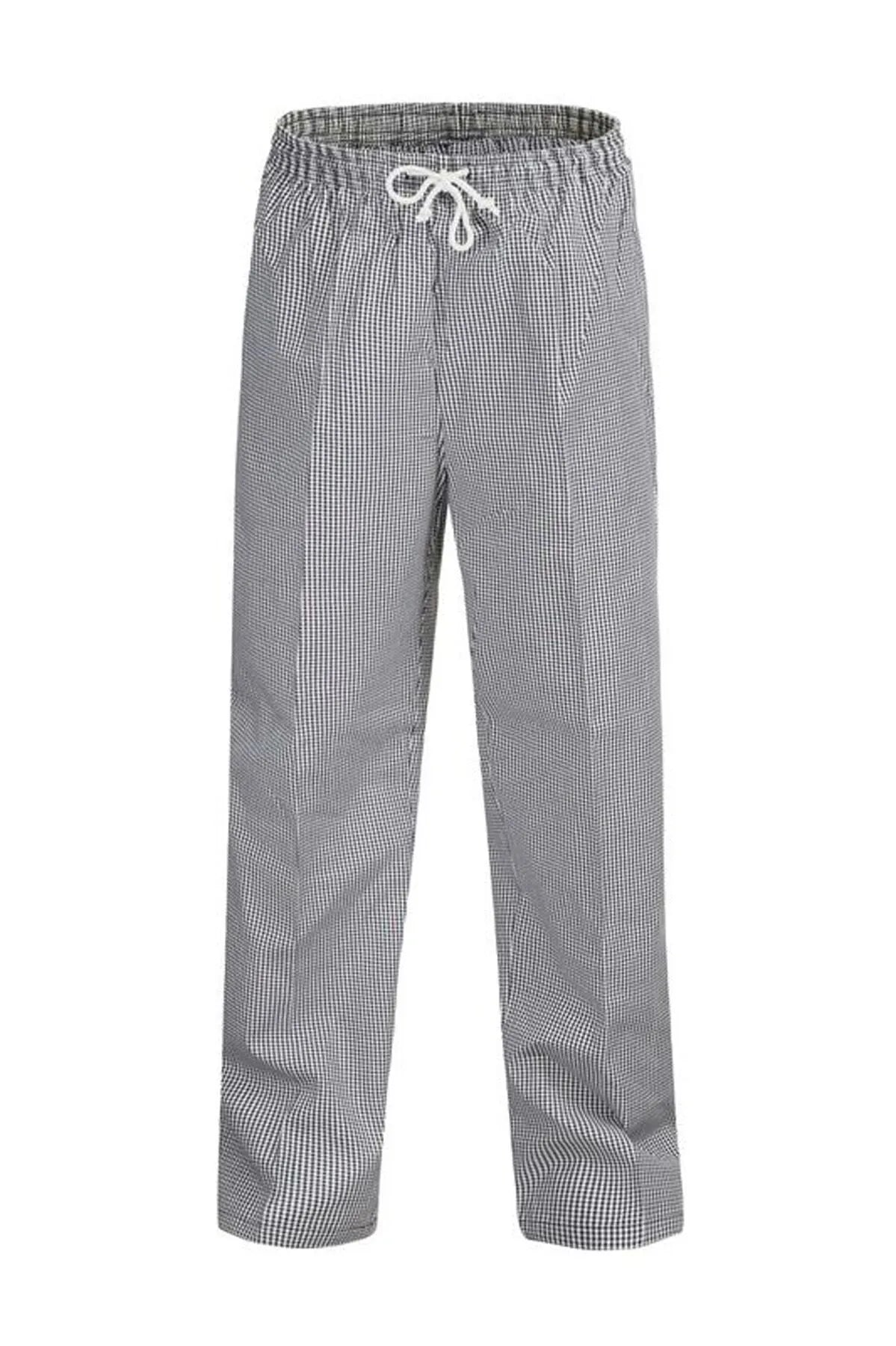 UNISEX CHEFS CHECK ELASTIC DRAWSTRING PANT-Medium