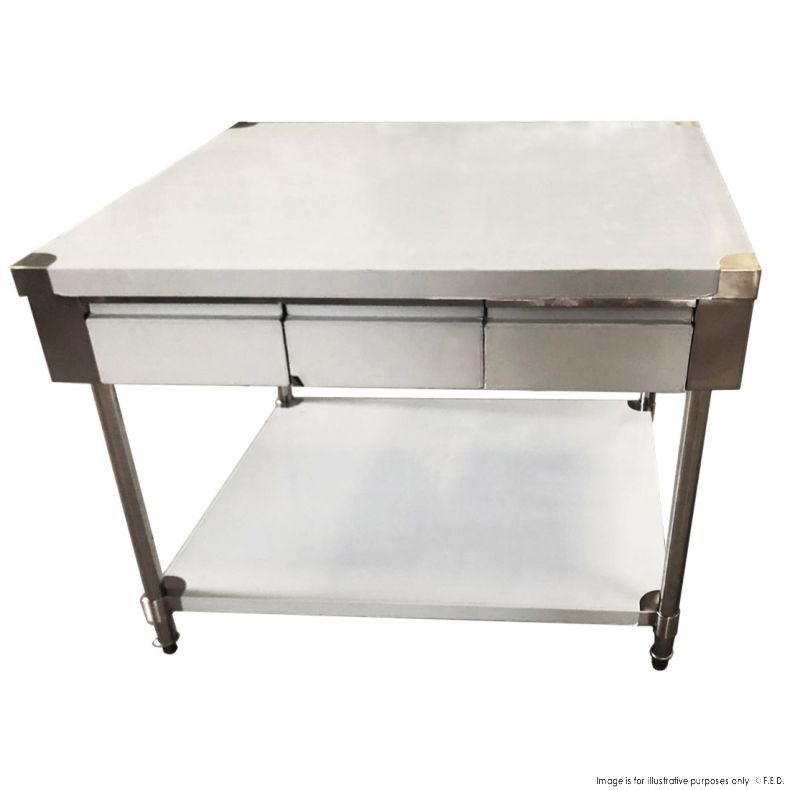Workbench with 3 Drawer (each side) and Under shelf 1200x1000x900mm