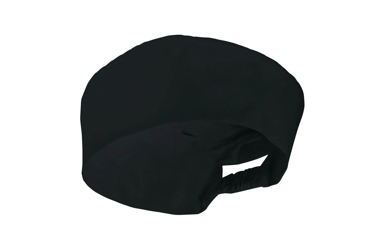 CHEFS CAP BLACK-LARGE