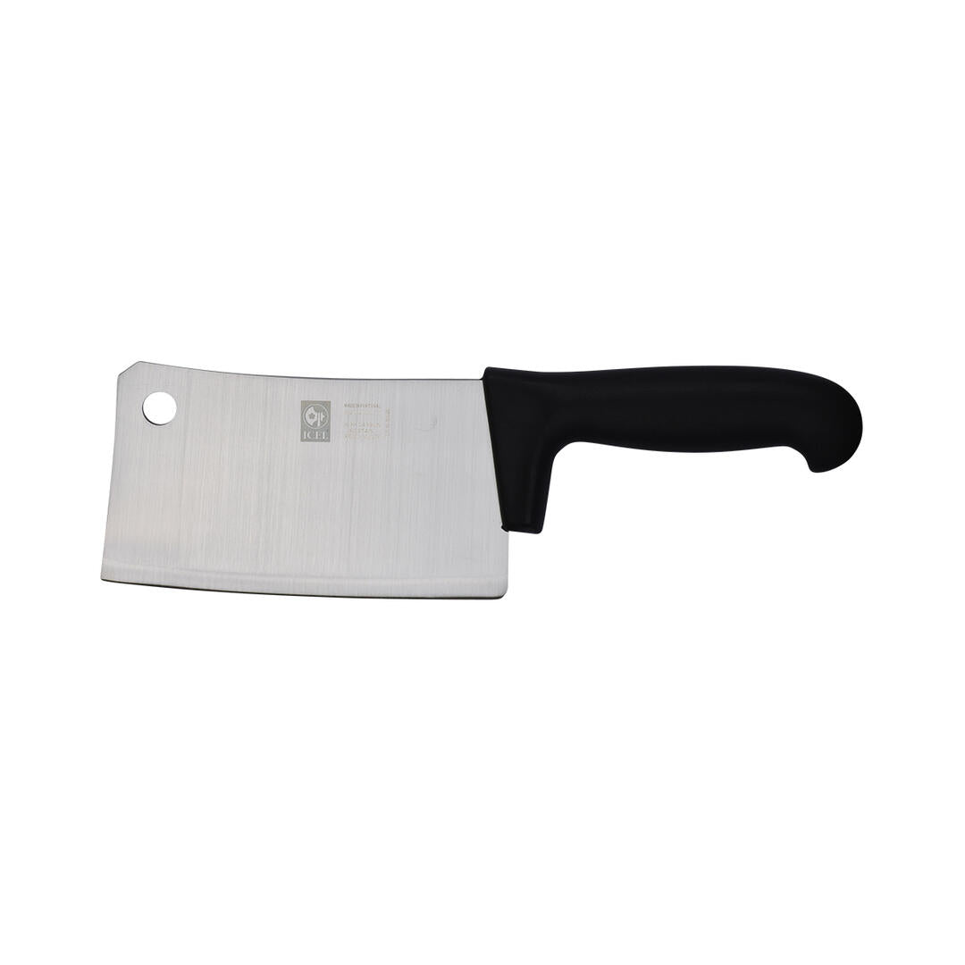 CLEAVER 155mm BLACK PLASTIC HANDLE