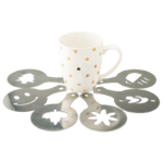 Stainless Steel Coffee Stencil Tree Design 13 x 8.5cm