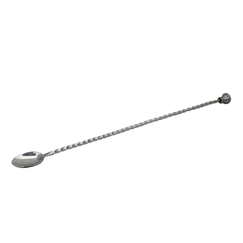 SS Bar Spoon Full Twisted With Stud- 13" 33cm 1pc