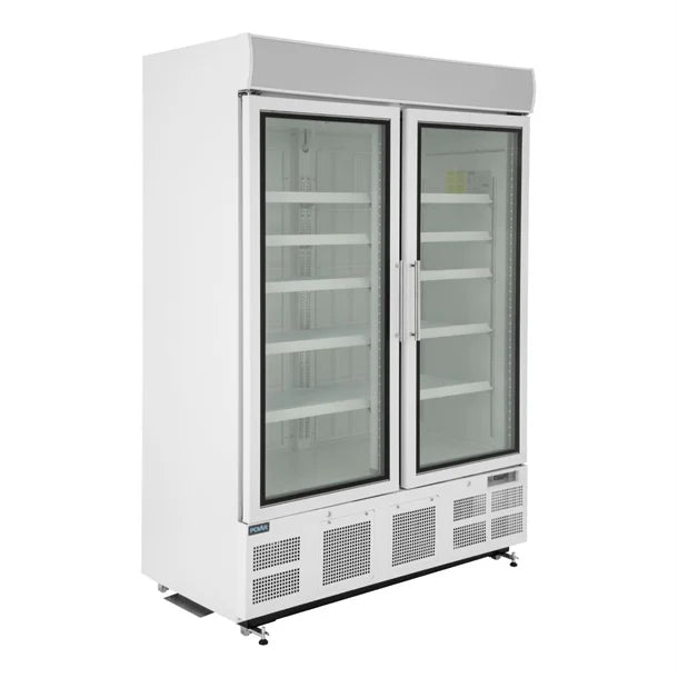 Polar G-Series Upright Display Freezer White - 920Ltr
