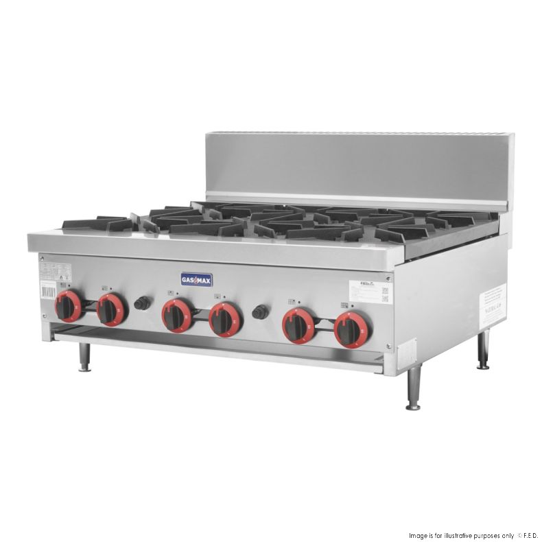 Gas 6 Burner Cook Top 902x824x575mm NG-144mj/h