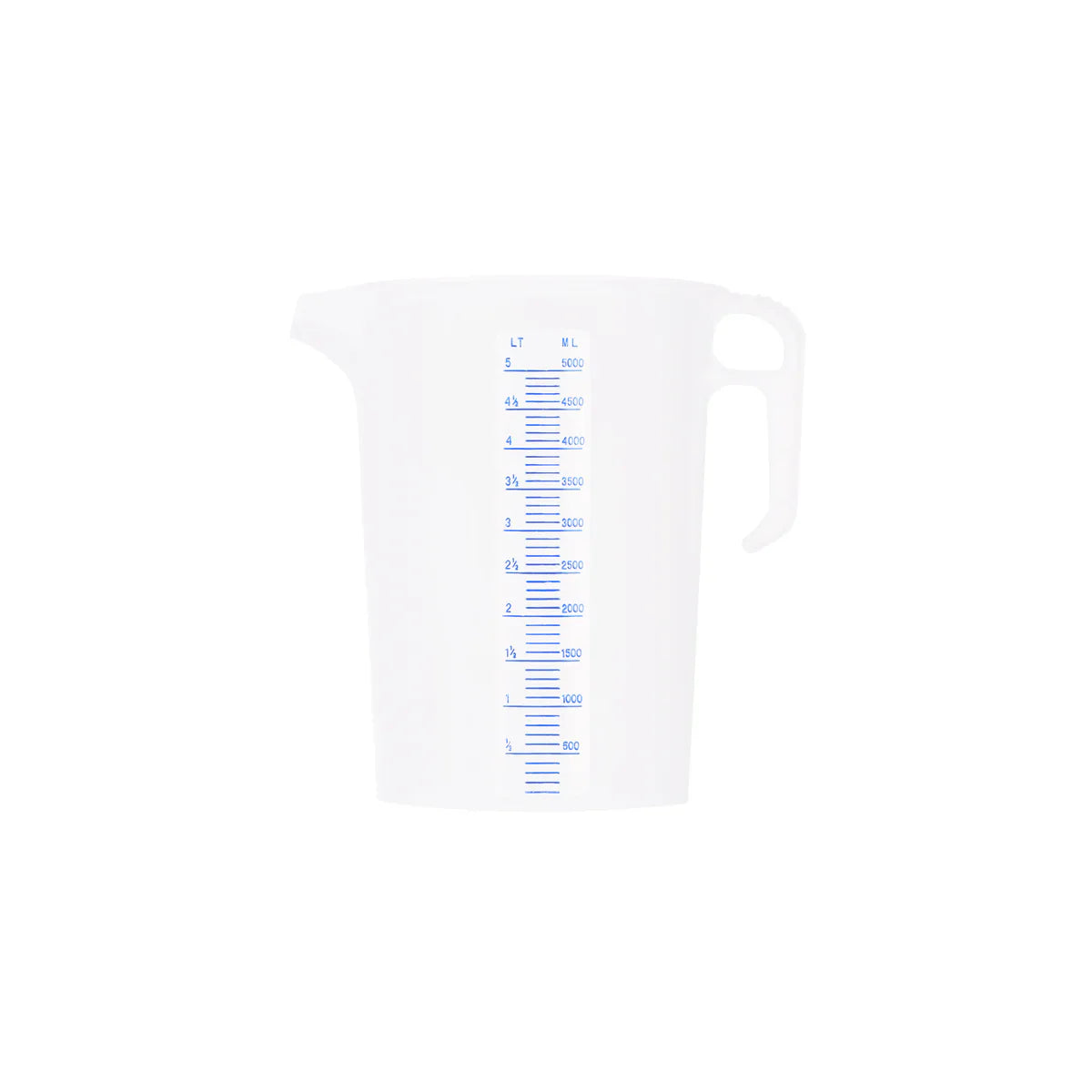 Measuring Jug with Blue Graduating 5000ml