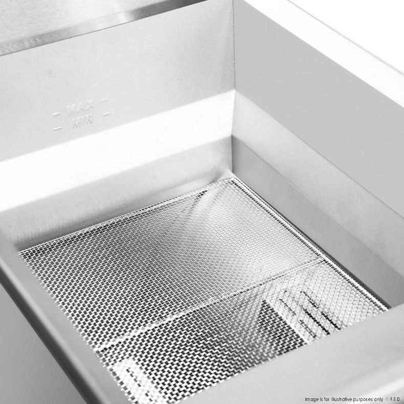 Gas V-PAN fryer LPG 104MJ 400x784X1178mm