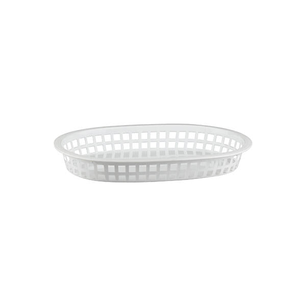 BREAD BASKET RECTAGULAR - WHITE (PLASTIC)
