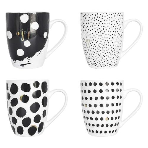 Coffee Mug 350ml BW Dot