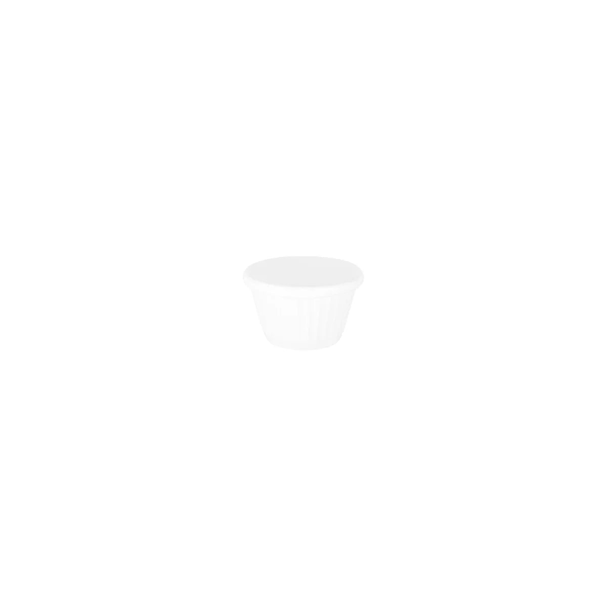 White Ramekin Fluted 50x30mm / 50ml