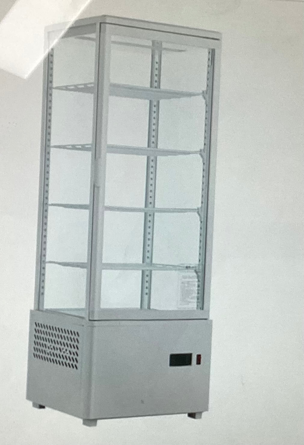 TCBD108L Four Sided Countertop Display Fridge 447x400x1194mm