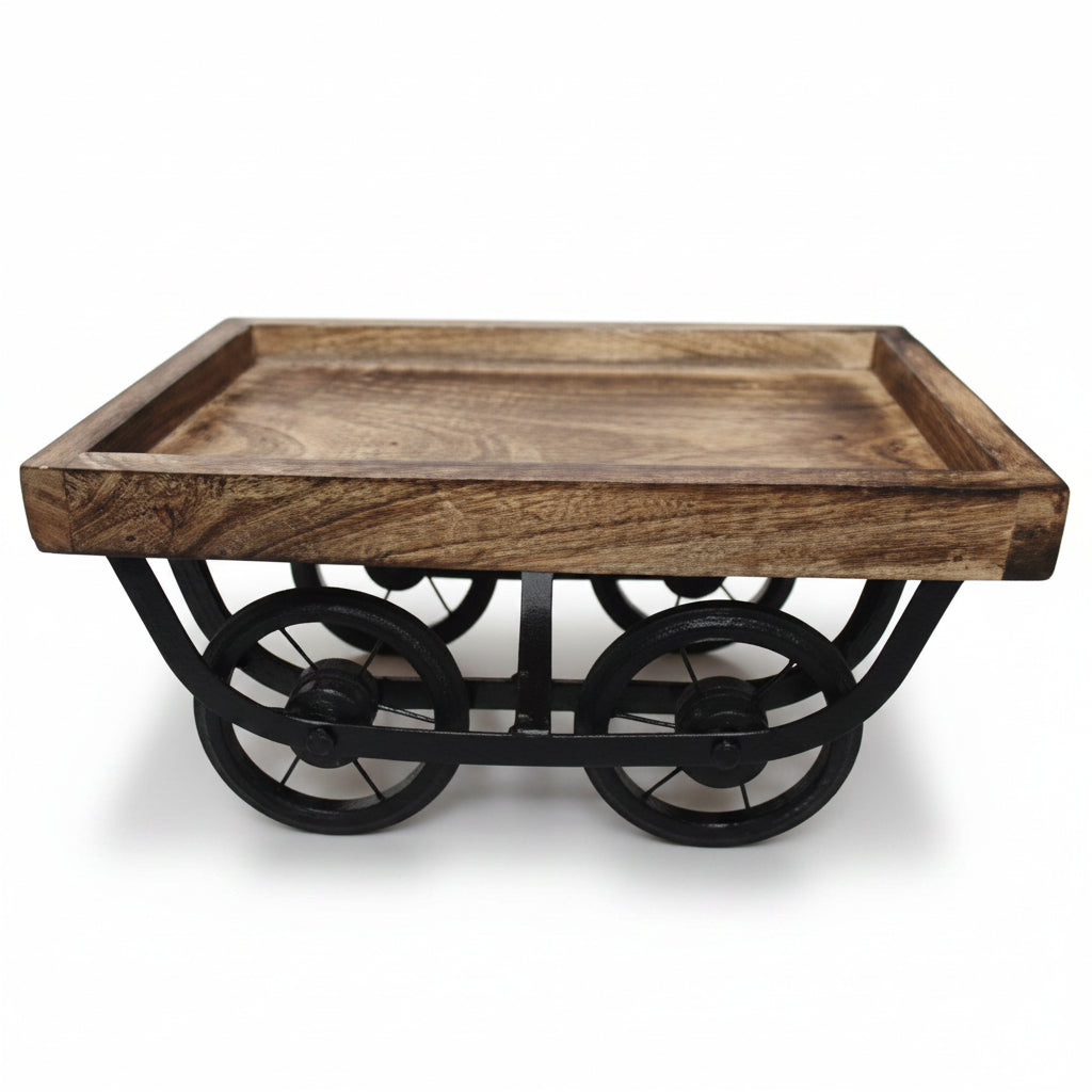 ACCASIA Wooden Cart Platter 24x17x13cm 1pc
