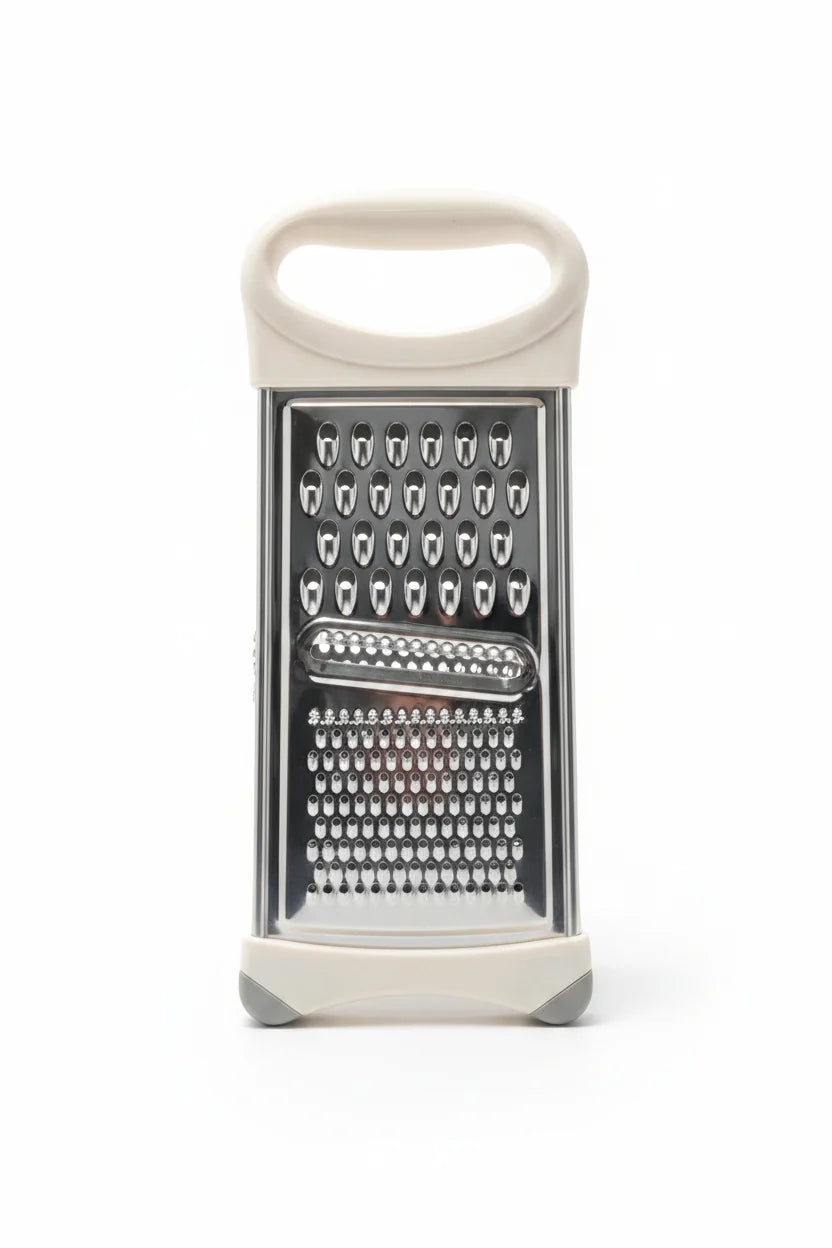 Multifunctional SS Flat Grater With Plastic Handle 1pc