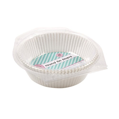 Liners Round Tin 25pk 30gsm Dia 22cm