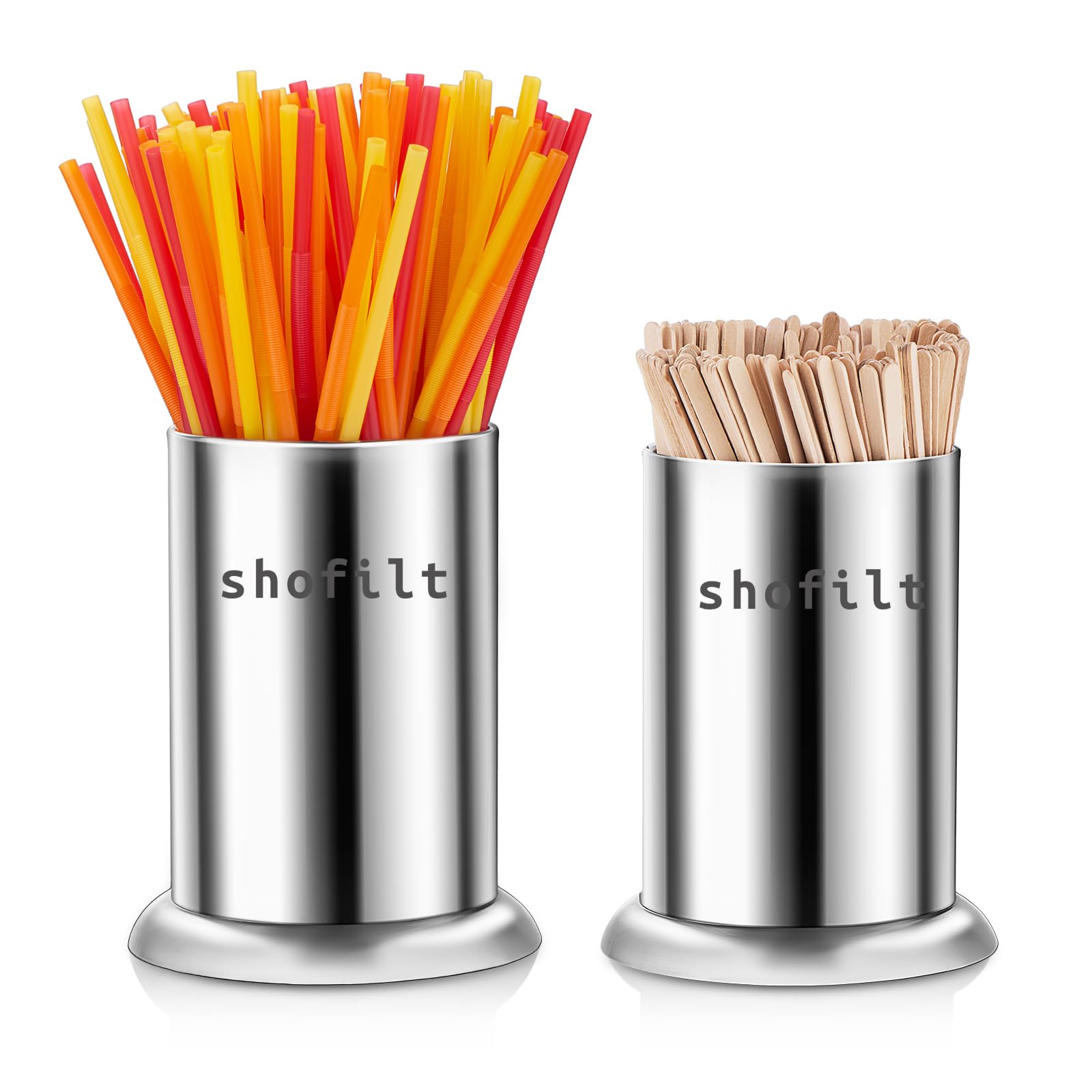 SS Tooth Pick Holder/ Straw Holder 2 X 4.5 Cm 1pc