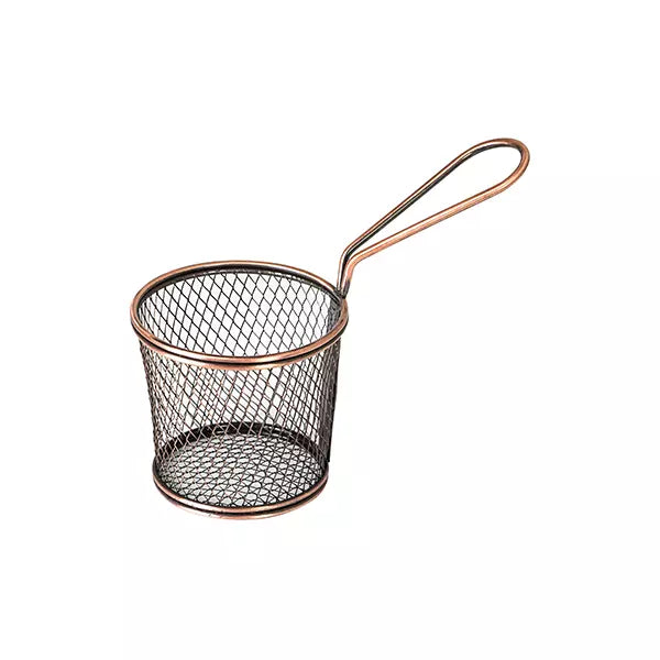 COPPER RND SERVICE BASKET- (193mm LONG)