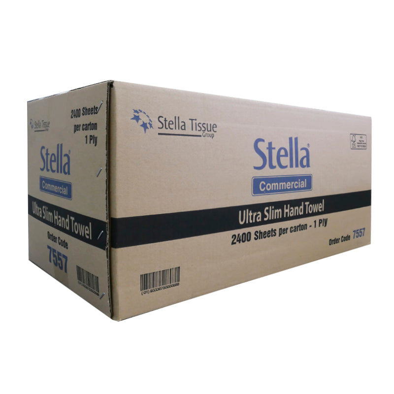 Commercial 1ply 2400sht Ultra Fold Hand Towel Carton (16Pack)