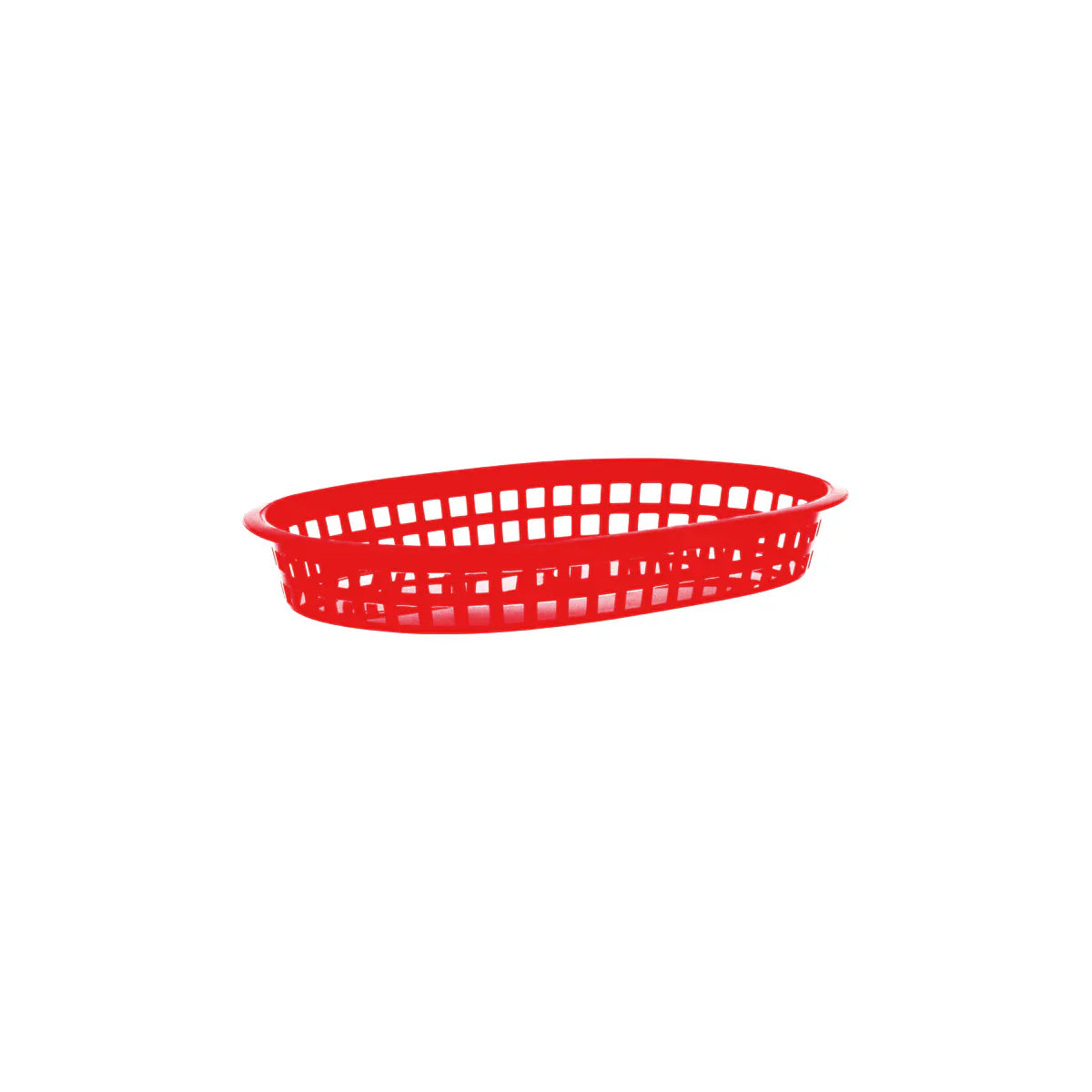 Coney Island Rectangular Serving Basket Plastic Red 270x180x40mm