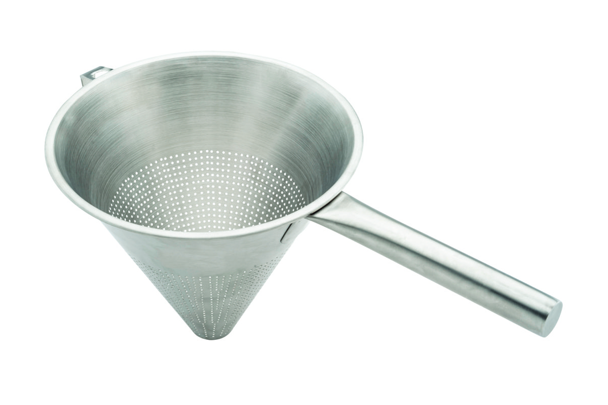 Stainless Steel Conical Strainer 9.1/4"(24 Cm) With Pipe Handle