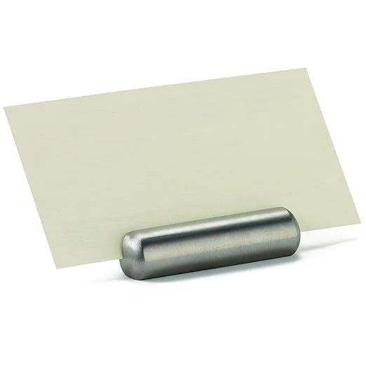 SS Bullet Menu/ Card Holder 3.25" 8cm 2pk