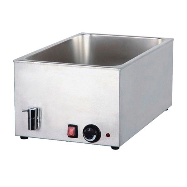 BENCHTOP BAIN MARIE WITH MECHANICAL CONTROLLER AND DRAIN