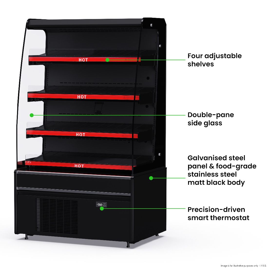 Thermaster Grab & Go Hot Cabinet – DC-900H