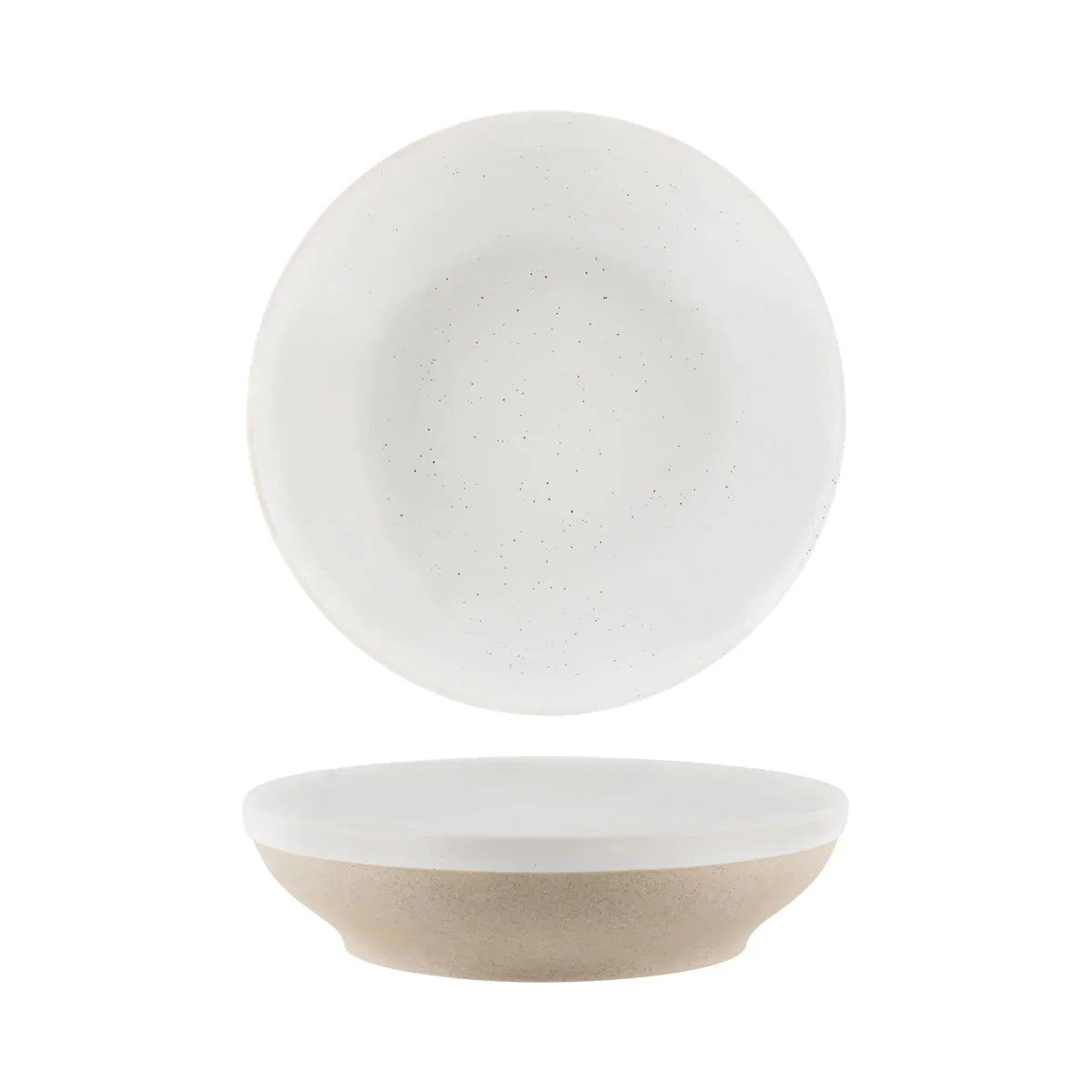 BOWL ROUND FLARED 227X60MM 1300ML WHITE PEBBLE SOHO TABLEKRAFT