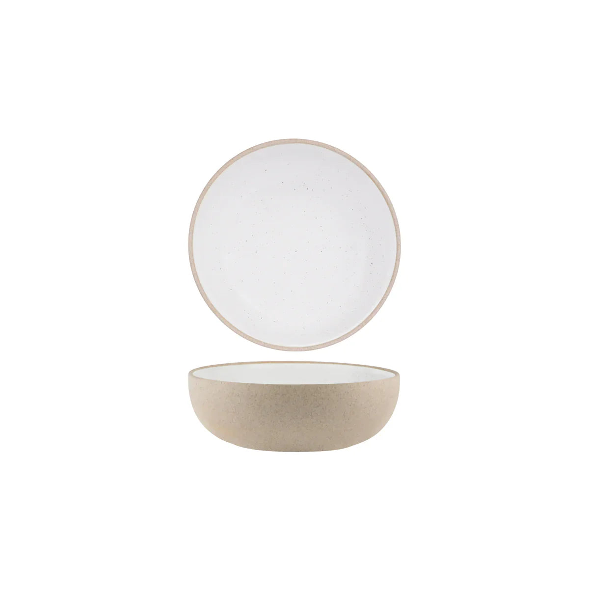 BOWL ROUND DEEP 170X55MM 850ML WHITE PEBBLE SOHO TABLEKRAFT