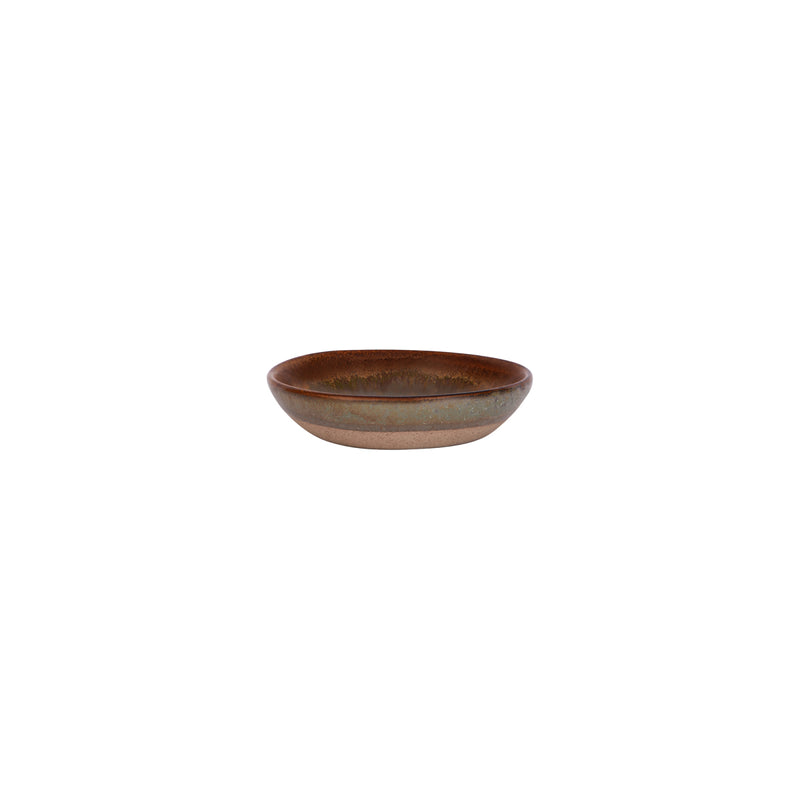 DISH ROUND COUPE-103x95x25mm BURN SIENNA