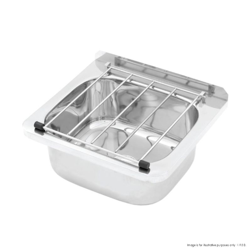 Cleaners Sink (hinged grate) With Wall Mount Brackets AB-CS-B