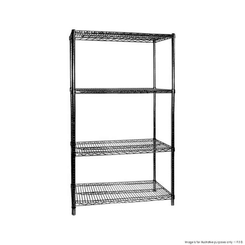 B24/60 Four Tier Shelving - 610 mm deep x 1880 high x 1525 width