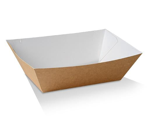EXTRA- LARGE TRAY/ BROWN CARDBOARD  100PK