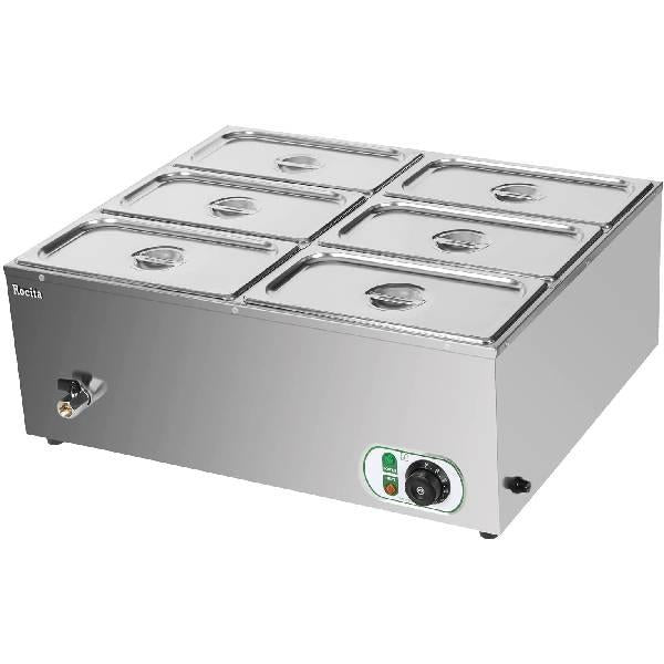 Electric Bain Marie with water tap 6GN