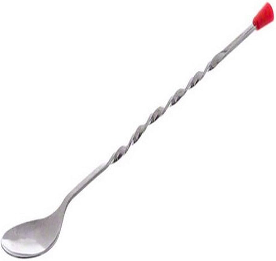 Bar Spoon With Red Knob 10 INCH