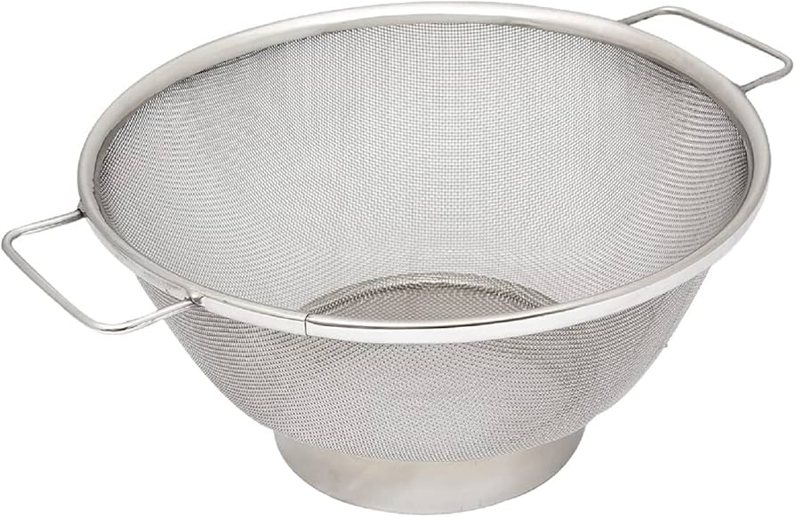 Basket- Mesh Colander-Dia-25 X 11cm W/Support Wire