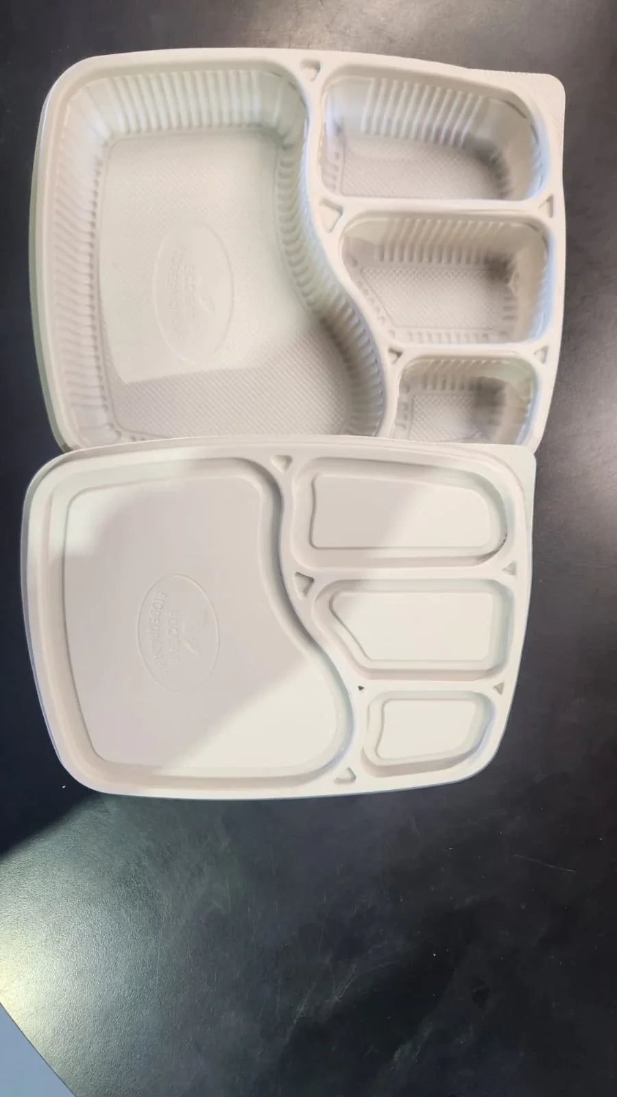 Bio 4 Section Take Away Plate With Lid (25PK)