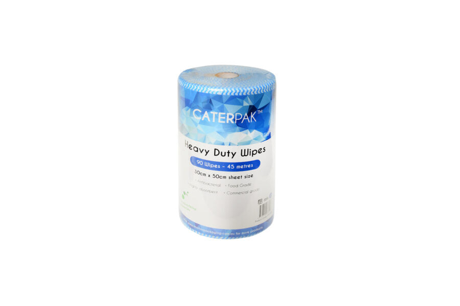 CaterPak Heavy Duty Wipes - Blue (30x50) 90 Sheet