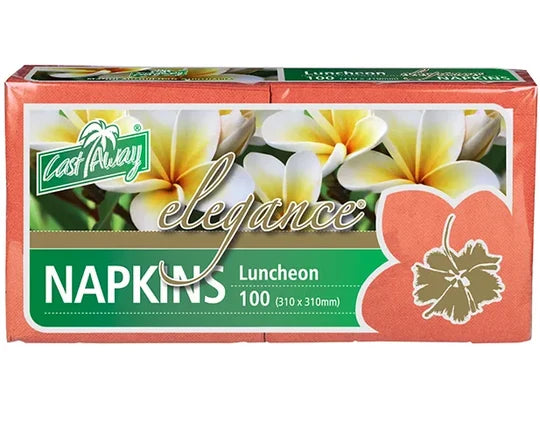Elegance® Folding Napkins for Lunch (Quarter Fold, Desert Red) 100PK