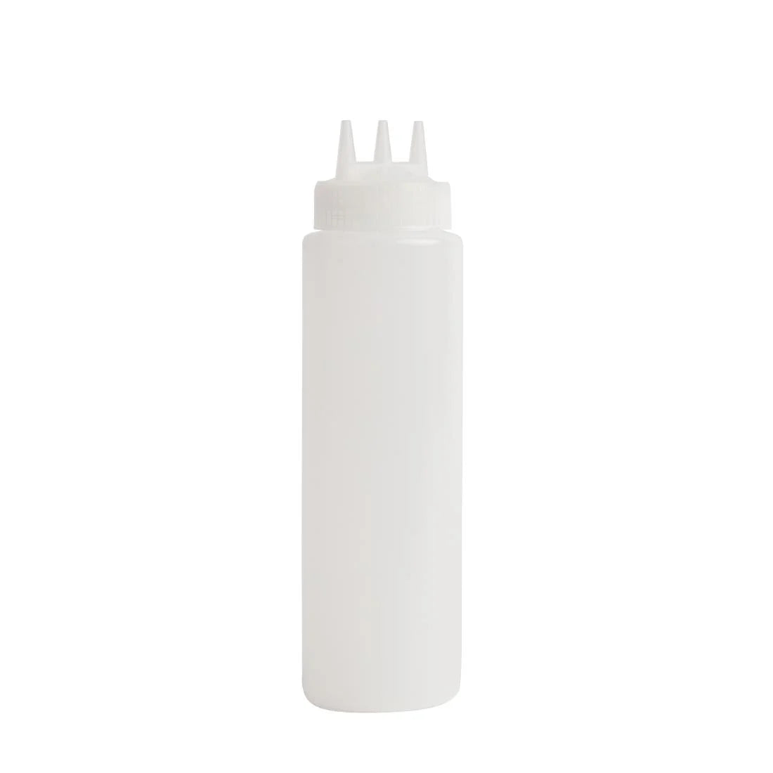 3 Nozzel White Professional Squeeze sauce bottle 12OZ