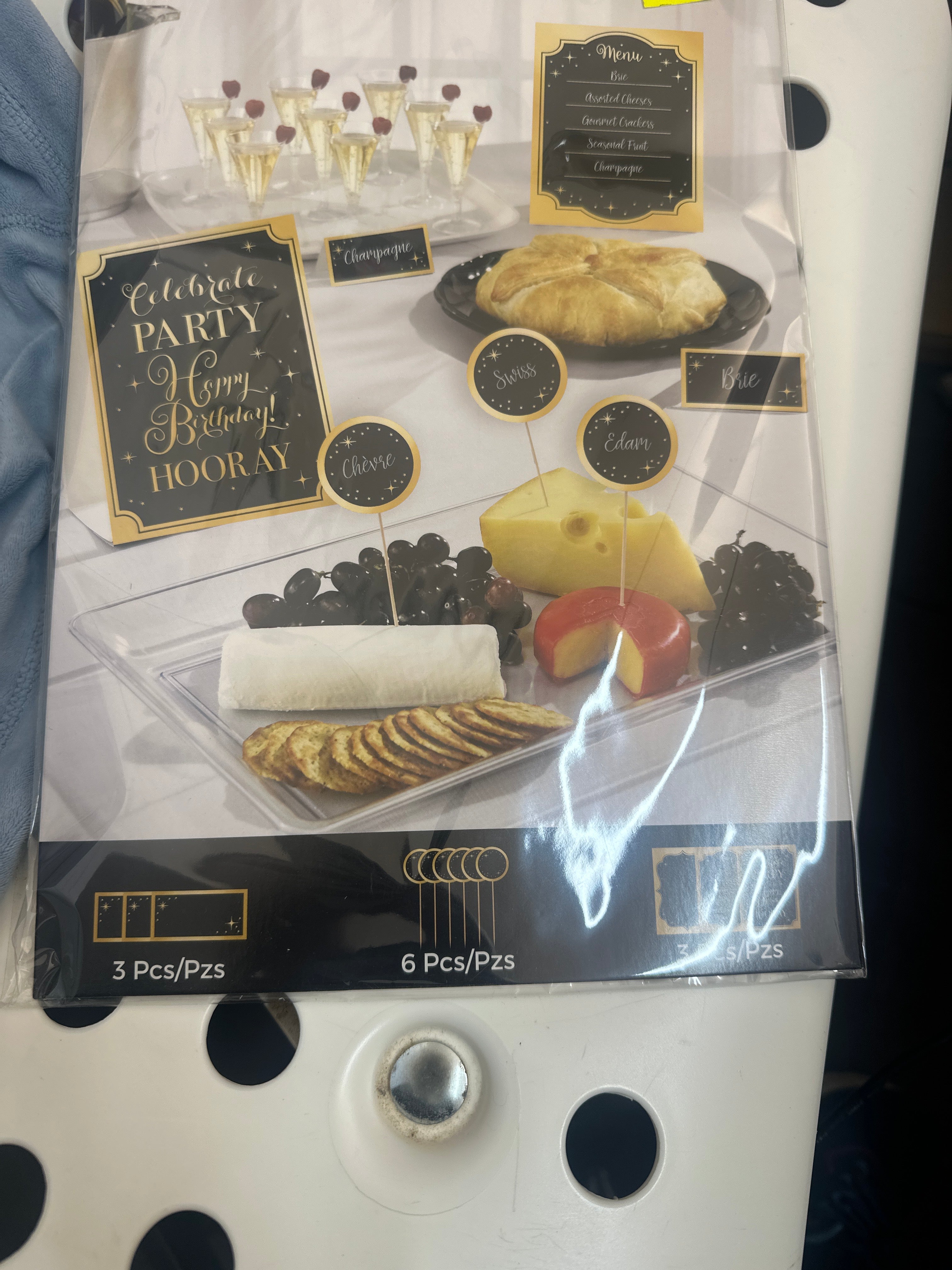 GOLD Happy Birthday Buffet Decorating Kit