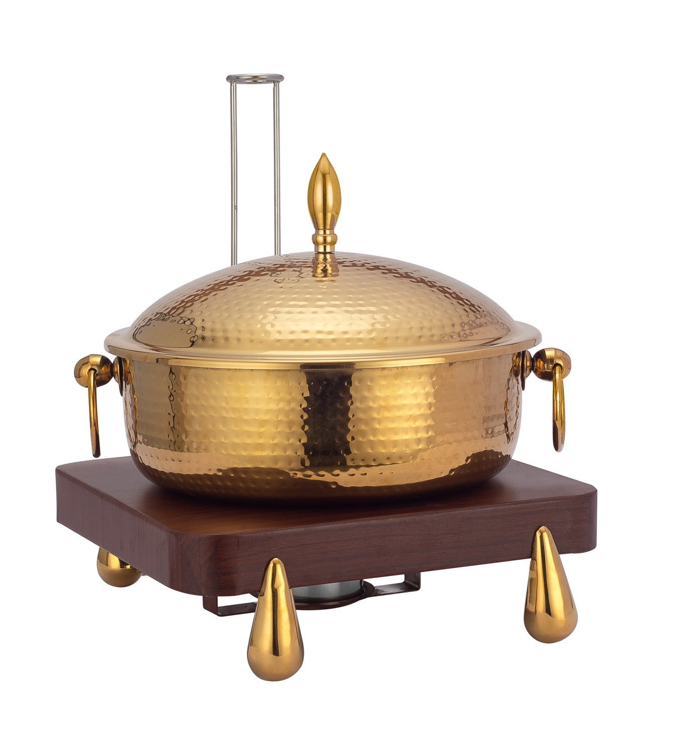 Stainless Steel Round 7 Ltrs  Chafing Dish.  (Induction Heater/ Heating Plate Not Included).