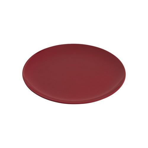 PLATE ROUND COUPE 200MM RED