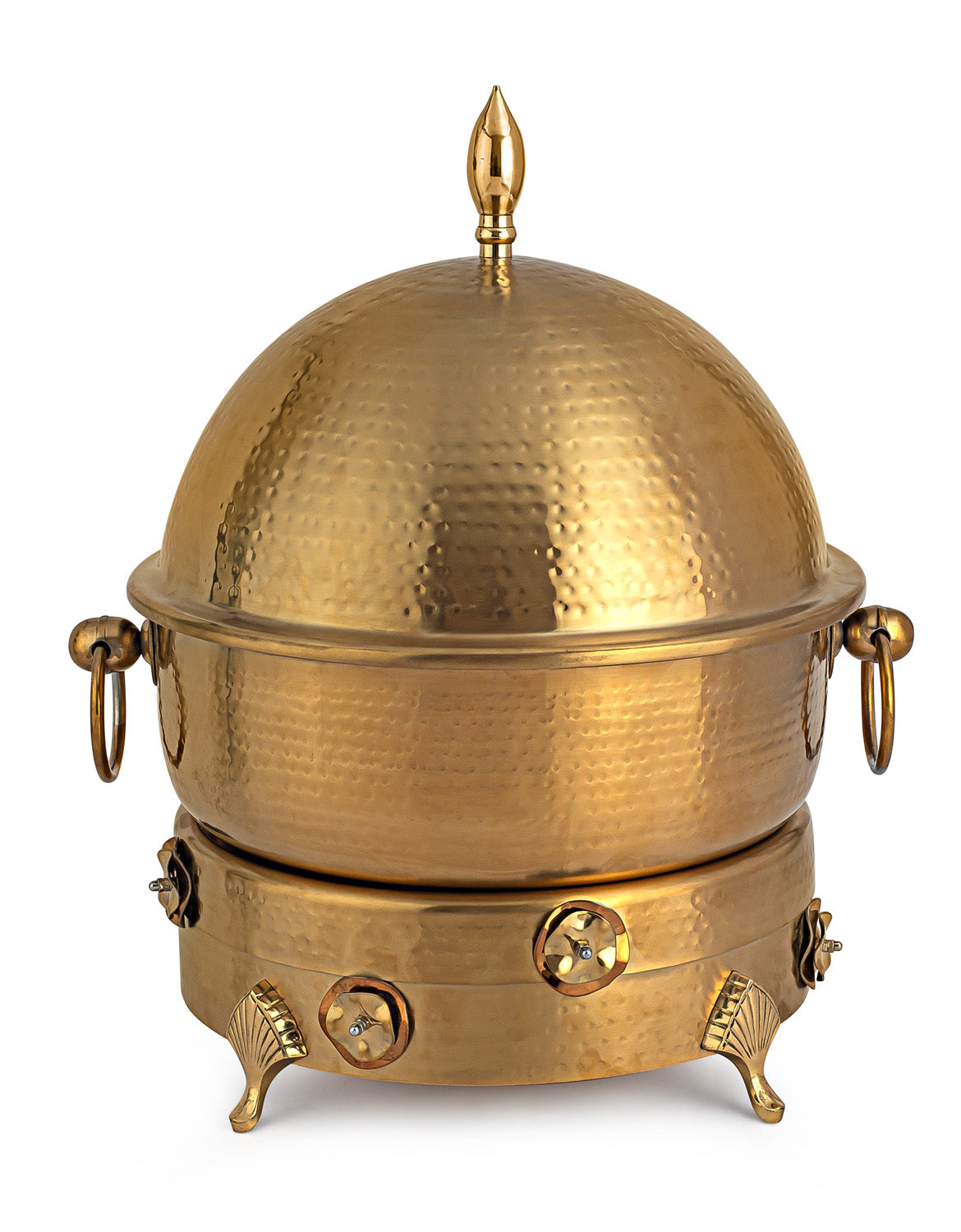 Stainless Steel Round 7 Ltrs  Chafing Dish, With High Dome Lid.  (Induction Heater/ Heating Plate Not Included).