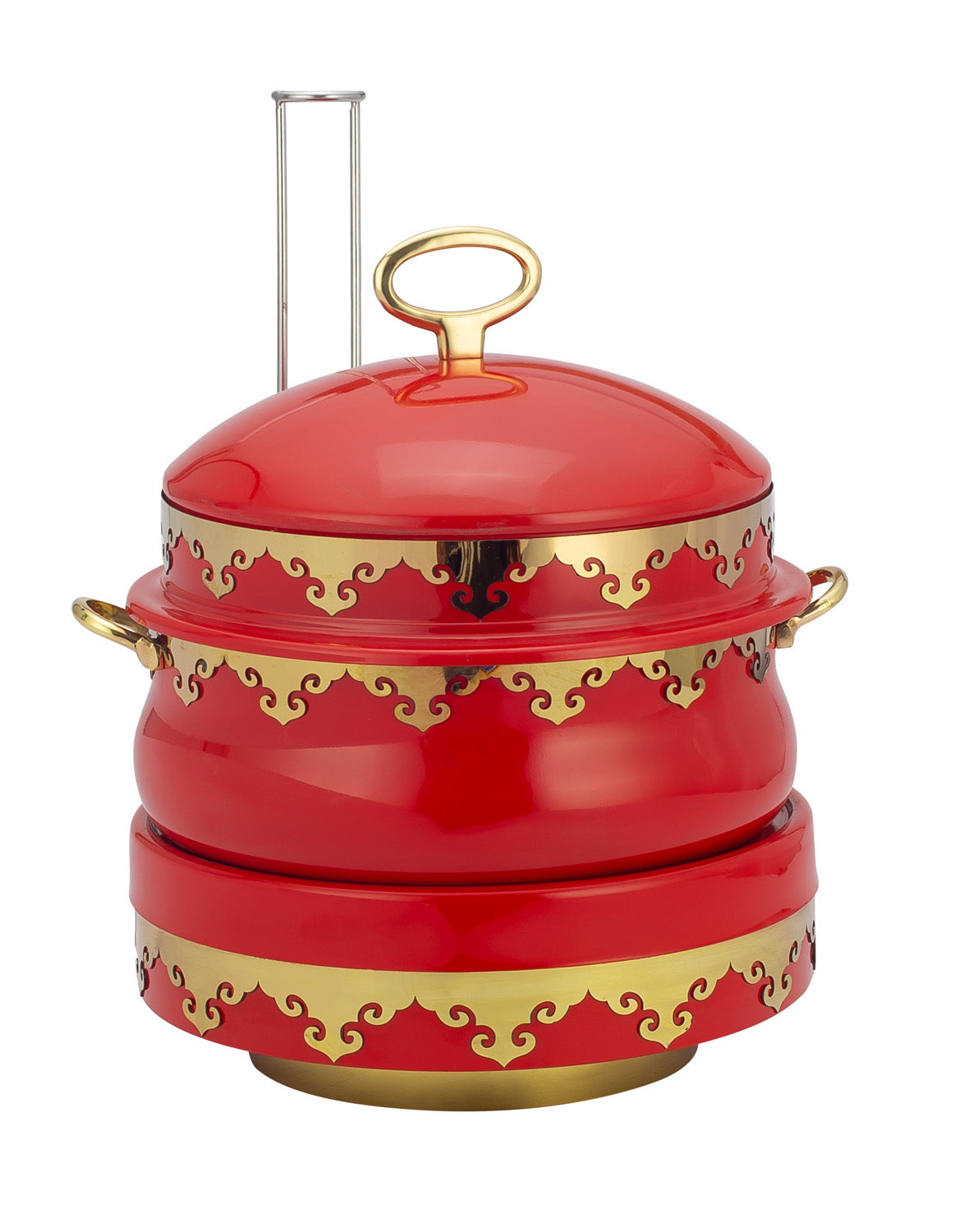 Stainless Steel Round 7 Ltrs Chafing Dish.  (Induction Heater/ Heating Plate Not Included).