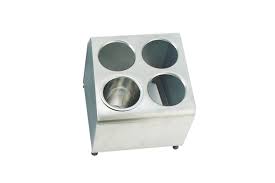 Flatware Cylinder Holder 4 Hole 2 Tier
