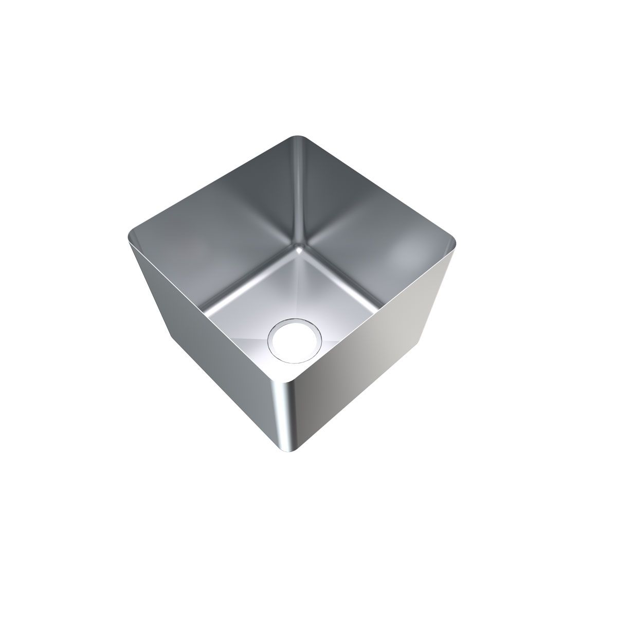 1.2mm Hand Fabricated Sink Bowl, 400x400x250