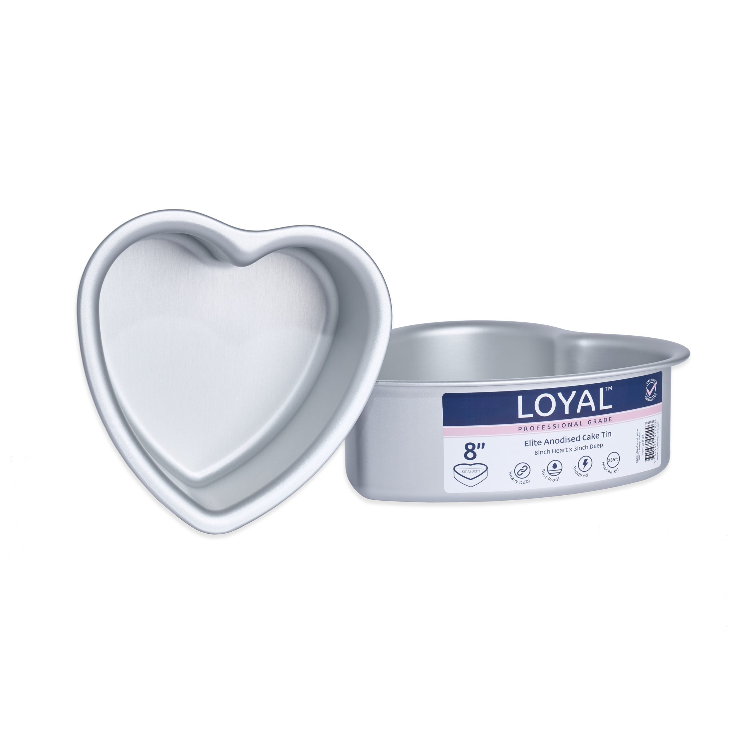 LOYAL Elite Anodised Cake Tin Heart (8in)