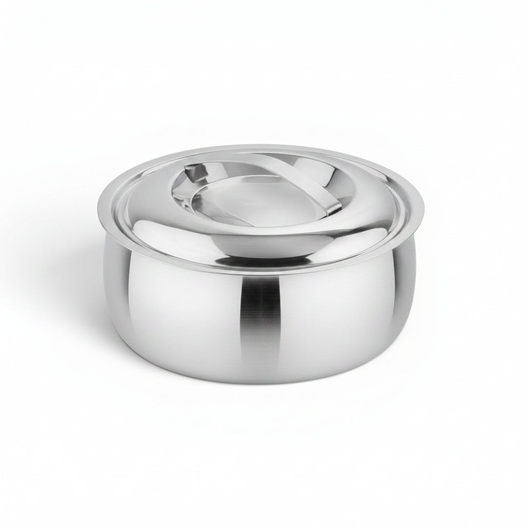 SS Double Wall Hot Pot 1500ml with Lid